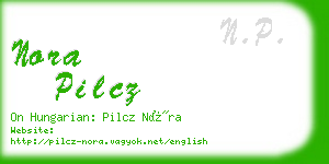 nora pilcz business card